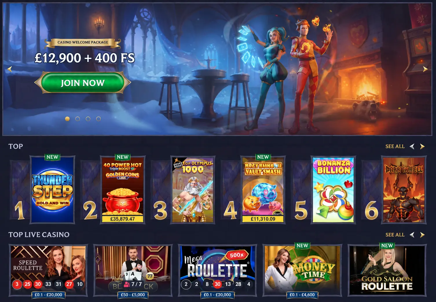 Image with a Lolajack Casino bonus and top games